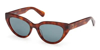 Max & Co Mo0127 53n Women's Sunglasses Tortoiseshell Size 54 In Brown