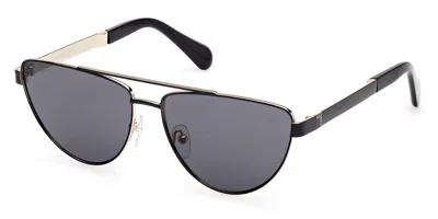 Max & Co Mo0129 01a Women's Sunglasses Black Size 57 In Multi