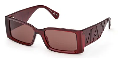 Max & Co Mo0130 66e Women's Sunglasses Red Size 54