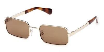 Max & Co Mo0140 32j Occhiali Da Sole Per Donna In Gold