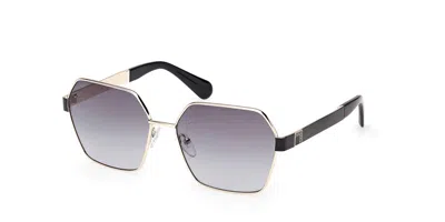 Max & Co Mo0141 32b Women's Sunglasses  Size 59 In Gold