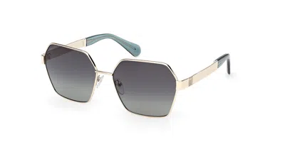 Max & Co Mo0141 32p Women's Sunglasses  Size 59 In Gold