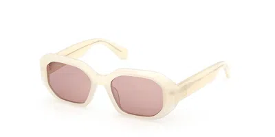 Max & Co Mo0152 21s Women's Sunglasses  Size 52 In White