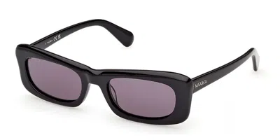 Max & Co Mo0154 01a Occhiali Da Sole Neri Per Donna In Shiny Black