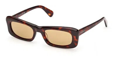 Max & Co Mo0154 52j Occhiali Da Sole Tartarugatishell Per Donna In Dark Tortoise