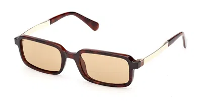 Max & Co Mo0159 52j Occhiali Da Sole Tartarugatishell Per Donna In Dark Tortoise