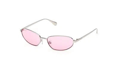 Max & Co Mo0160 16z Women's Sunglasses  Size 56 In Silver