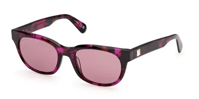 Max & Co Mo0163 55y Occhiali Da Sole Tartarugatishell Per Donna In Coloured Tortoise