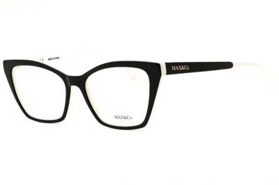 Max & Co Mo5001 Cat Eye Acetate Eyeglasses In Black