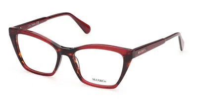 Max & Co Mo5001/s Women's Glasses, , Size 53 In Red