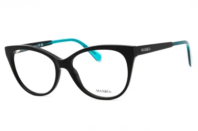 Max & Co Mo5003 Cat Eye Acetate Eyeglasses In Black