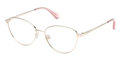 Max & Co Mo5006 32b Women's Glasses Gold Size 52 - Free Lenses - Blue Light Block Available In Pale Gold
