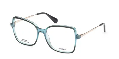 Max & Co Mo5009 089 Women's Glasses Blue Size 55 - Free Lenses - Blue Light Block Available In Purple