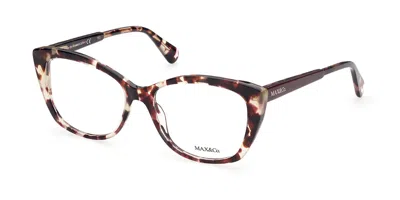 Max & Co Mo5016 052 Women's Glasses Tortoiseshell Size 54 - Free Lenses - Blue Light Block Available In Red