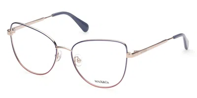 Max & Co Mo5018 028 Women's Glasses Purple Size 55 - Free Lenses - Blue Light Block Available In Gold