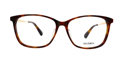 Max & Co Mo5024f Asian Fit Women's Glasses, Tortoiseshell, Size 54 In Brown