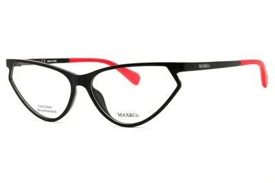 Max & Co Mo5026 Cat-eye Eyeglasses In Black