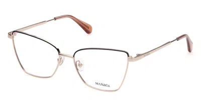 Max & Co Mo5035 028 Women's Glasses Gold Size 54 - Free Lenses - Blue Light Block Available In Black