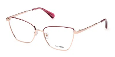 Max & Co Mo5035 033 Women's Glasses Gold Size 54 - Free Lenses - Blue Light Block Available In Purple