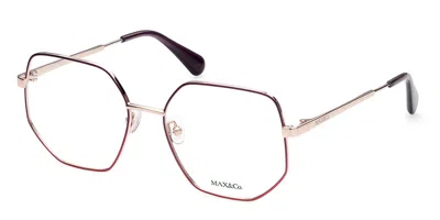 Max & Co Mo5037 Women's Glasses, Burgundy, Size 55