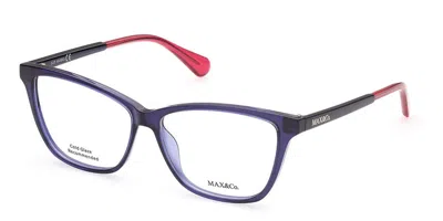 Max & Co Mo5038 Women's Glasses, Blue, Size 56