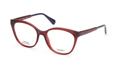 Max & Co Mo5041 066 Women's Glasses Red Size 54 - Free Lenses - Blue Light Block Available