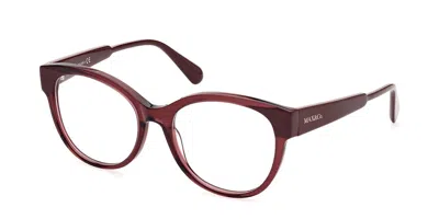 Max & Co Mo5045 Women's Glasses, Red, Size 53 In Burgundy