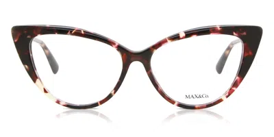 Max & Co Mo5046 056 Women's Glasses Tortoiseshell Size 56 - Free Lenses - Blue Light Block Available In Colorful Havana