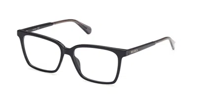 Max & Co Mo5052 001 Occhiali Da Vista Neri Per Donna (solo Montatura) In Black