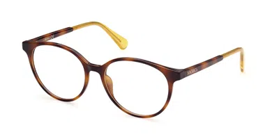 Max & Co Mo5053 056 Occhiali Da Vista Tartarugatishell Per Donna (solo Montatura) In Brown