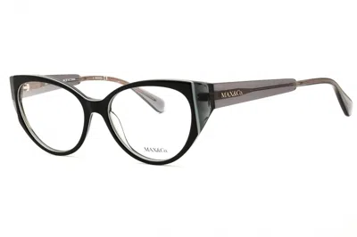 Max & Co Mo5058 Cat-eye Acetate Eyeglasses In Black