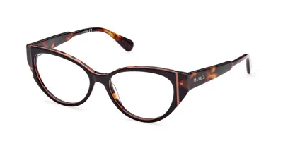 Max & Co Mo5058 Women's Glasses, Tortoiseshell, Size 53 In Brown
