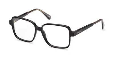 Max & Co Mo5060 001 Women's Glasses Black Size 53 - Free Lenses - Blue Light Block Available In Shiny Black