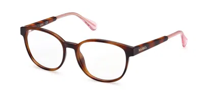 Max & Co Mo5067 Women's Glasses, Tortoiseshell, Size 53 In Brown
