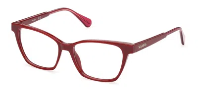 Max & Co Mo5072 Women's Glasses, Burgundy, Size 53