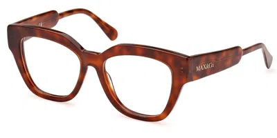 Max & Co Mo5074 Women's Glasses, Tortoiseshell, Size 52 In Brown