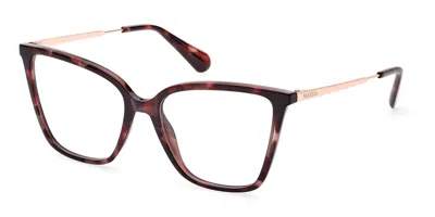 Max & Co Mo5081 055 Women's Glasses Tortoiseshell Size 53 - Free Lenses - Blue Light Block Available In Dark Tortoise