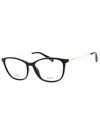 Max & Co . Mo5083 Rectangular Women's Eyeglasses In Black