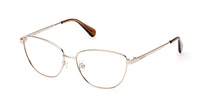 Max & Co Mo5087 032 Women's Glasses Gold Size 54 - Free Lenses - Blue Light Block Available In Purple