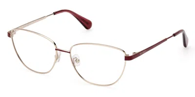 Max & Co Mo5087 069 Women's Glasses Gold Size 54 - Free Lenses - Blue Light Block Available In Silver
