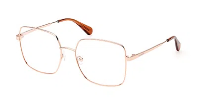 Max & Co Mo5088 033 Women's Glasses Gold Size 55 - Free Lenses - Blue Light Block Available In White