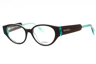 Max & Co Mo5094 Oval Acetate Eyeglasses In Black