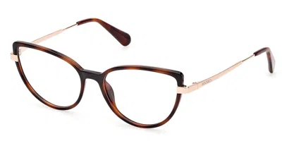 Max & Co Mo5103 052 Women's Glasses Tortoiseshell Size 54 - Free Lenses - Blue Light Block Available In Yellow