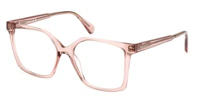 Max & Co Mo5105 072 Women's Glasses Brown Size 53 - Free Lenses - Blue Light Block Available In Transparent Brown