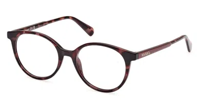 Max & Co Mo5106 055 Women's Glasses Tortoiseshell Size 49 - Free Lenses - Blue Light Block Available In Purple