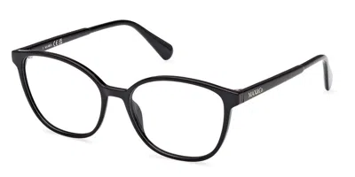 Max & Co Mo5107 001 Women's Glasses Black Size 54 - Free Lenses - Blue Light Block Available In Yellow