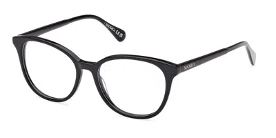 Max & Co Mo5109 001 Women's Glasses Black Size 51 - Free Lenses - Blue Light Block Available In Red