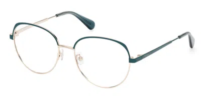 Max & Co Mo5123 32a Women's Glasses Green Size 54 - Free Lenses - Blue Light Block Available In Transparent