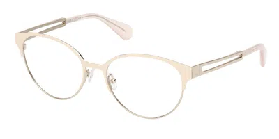 Max & Co Mo5124 025 Women's Glasses White Size 54 - Free Lenses - Blue Light Block Available In Transparent