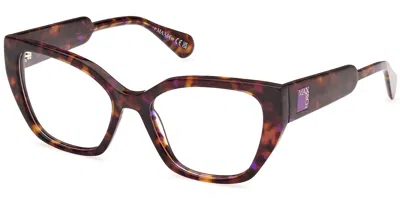 Max & Co Mo5129 055 Women's Glasses Tortoiseshell Size 53 - Free Lenses - Blue Light Block Available In Coloured Tortoise